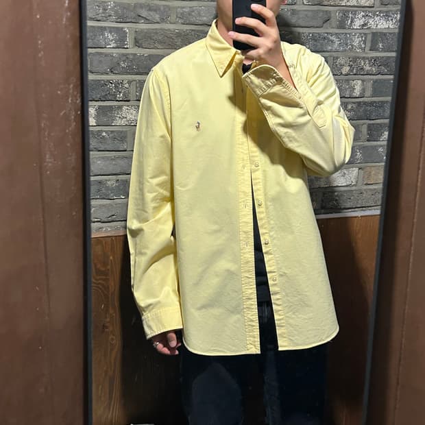 L) 폴로 랄프로렌 클래식핏 옐로우 옥스포드 셔츠