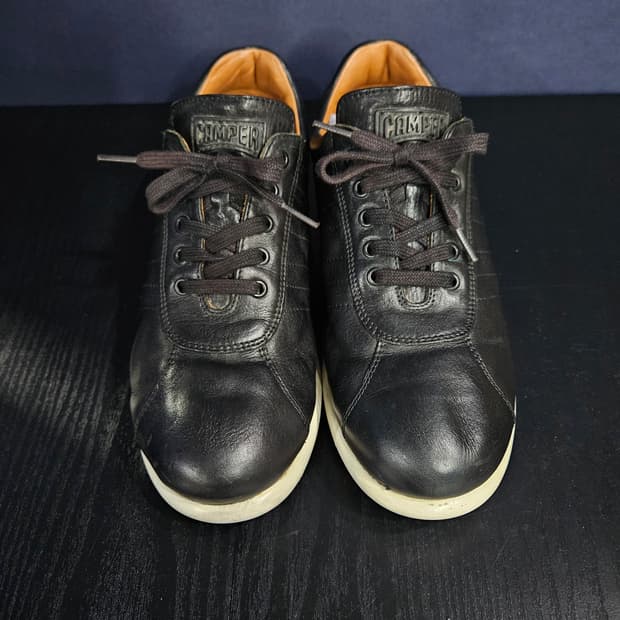 캠퍼 블랙 남성 42 가죽 스니커즈 