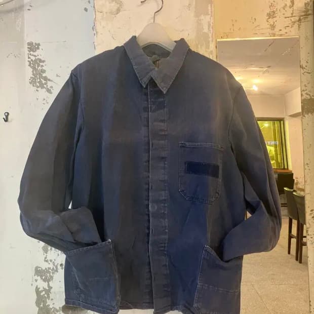 vintage 프렌치 워크자켓 선페이드 선페이딩 워싱 자켓 