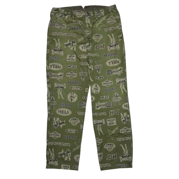 히스테릭 글래머 아이코닉 패턴 루즈핏 팬츠 바지