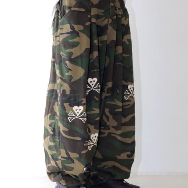 글랙 본스티치 카모 벌룬 팬츠