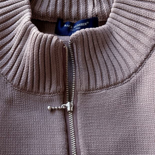 Dry fabric design zip knit P/O