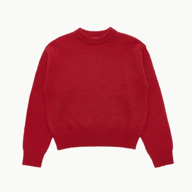 아모멘토 플러피 브러시드 니트 