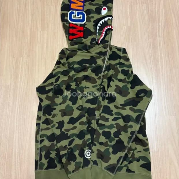 베이프 샤크후드 녹계 2XL