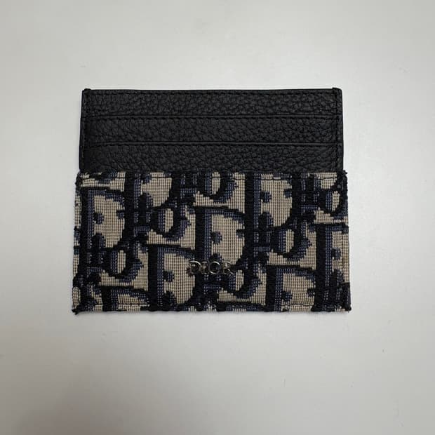 [새상품급] 디올 오블리크 카드지갑 자카드