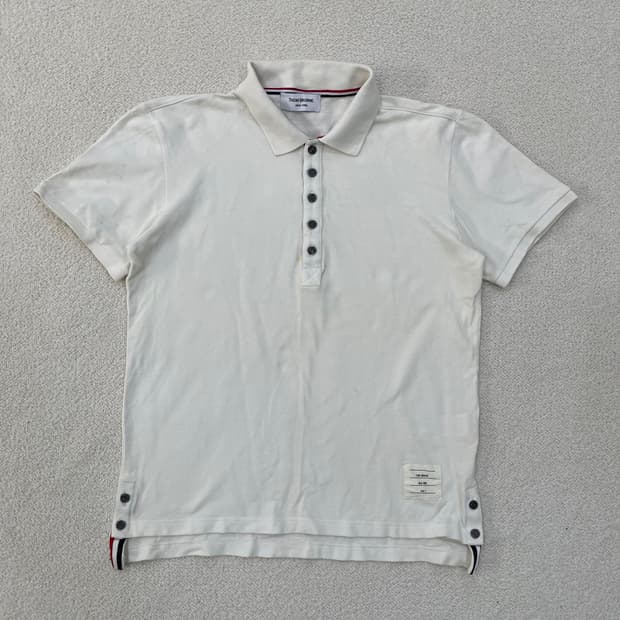 2 고급 빈티지 반팔 카라 티셔츠 0305M
