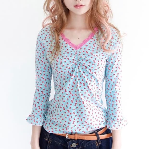 샵페어리 레이스 탑 민트 구해요