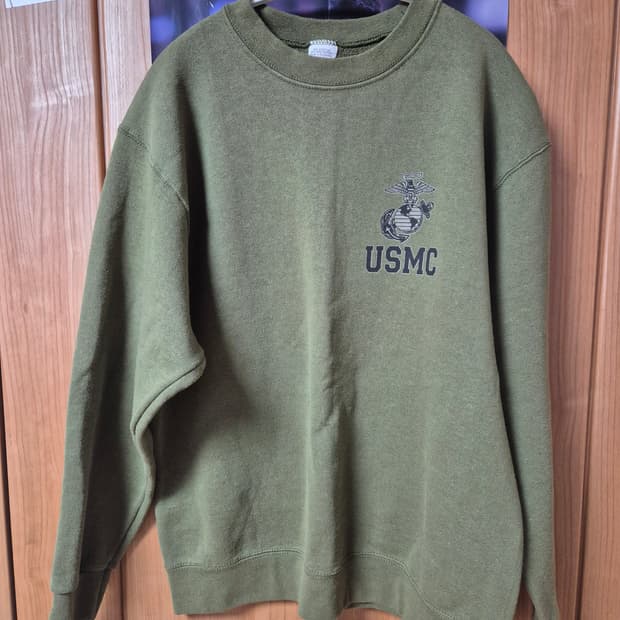 미군 오리지널 미해병대 USMC 스웻 맨투맨 m 사이즈