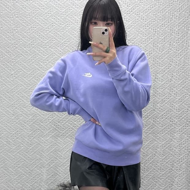 나이키 스프링 Y2K 빈티지 바이올렛 퍼플 연보라 맨투맨 M C09657