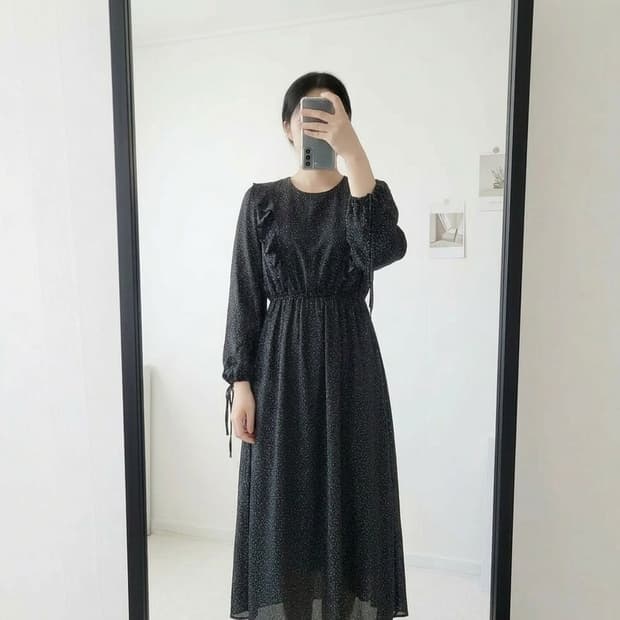 (새옷) 시원한원피스 롱원피스 밴딩원피스 44~66