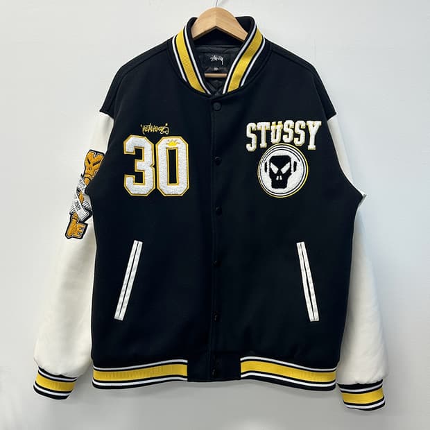 스투시 메탈헤즈 30주년 뮤직 바시티 자켓 남성 2XL