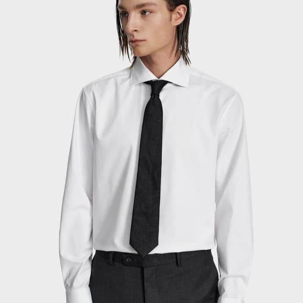 지오송지오 화이트 셔츠 (95)슬림핏 

