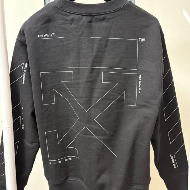 [새해특가/정품] 오프화이트 언피니시드 맨투맨 M