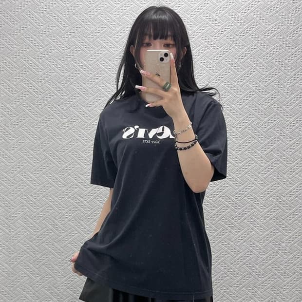 리바이스 빈티지 모던 캐주얼 레터링로고 반팔티 M C12319