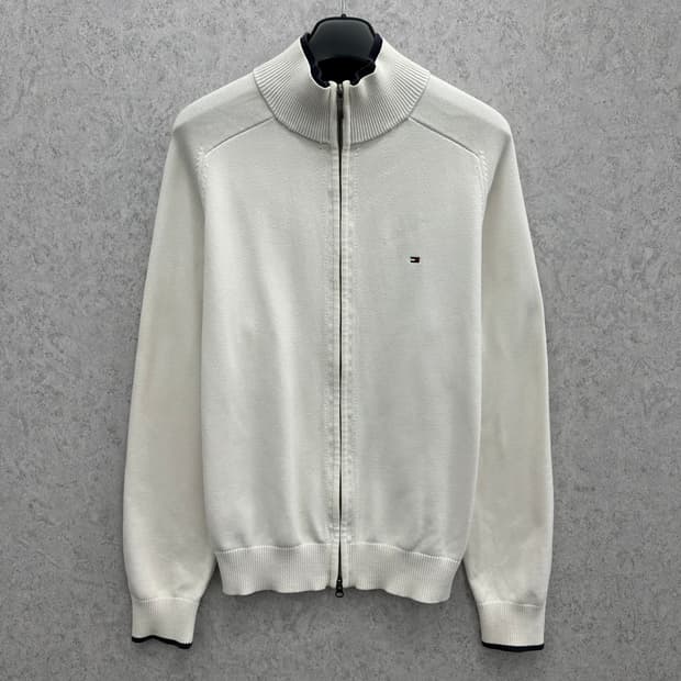 105 타미힐피거 남자 니트집업