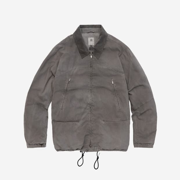 (4)폴리테루 5zip 자켓 그레이 베이지