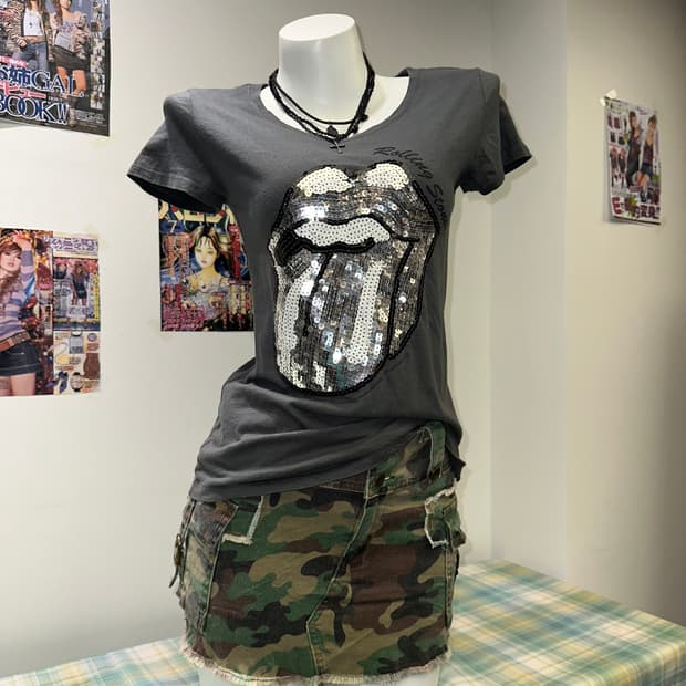 Rolling Stones spangle Short-sleeve