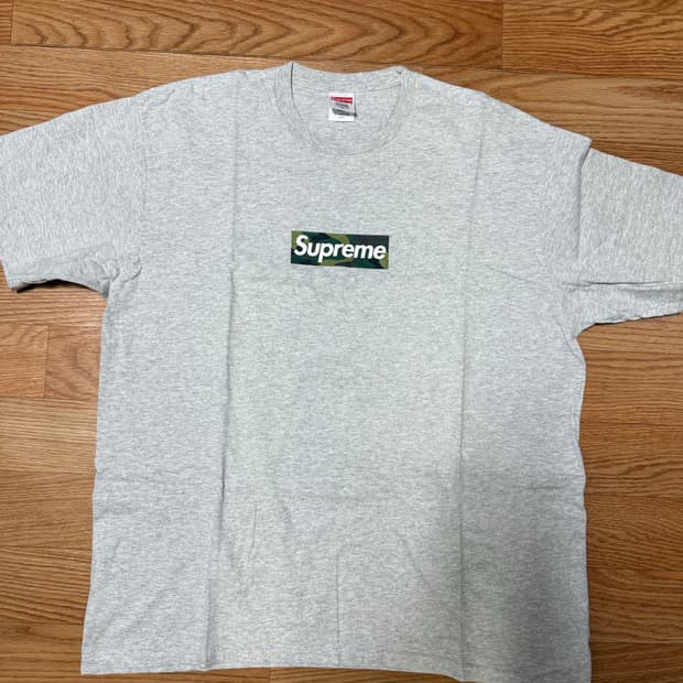 [XL] 슈프림 카모 박스 로고 그레이 팝니다!