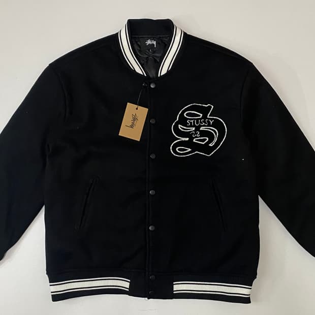 스투시 스타디움 자켓 L 블랙
