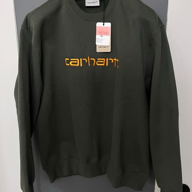 칼하트 wip 카키 맨투맨 XL (새상품)