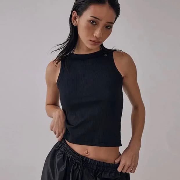 트리밍버드 basic ribbed sleeveless 블랙