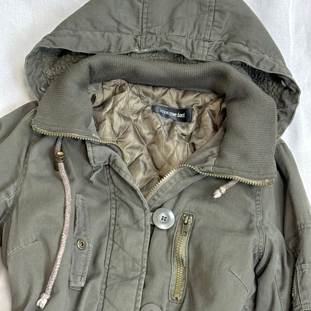 Jpn y2k 끈조절 디테일 야상