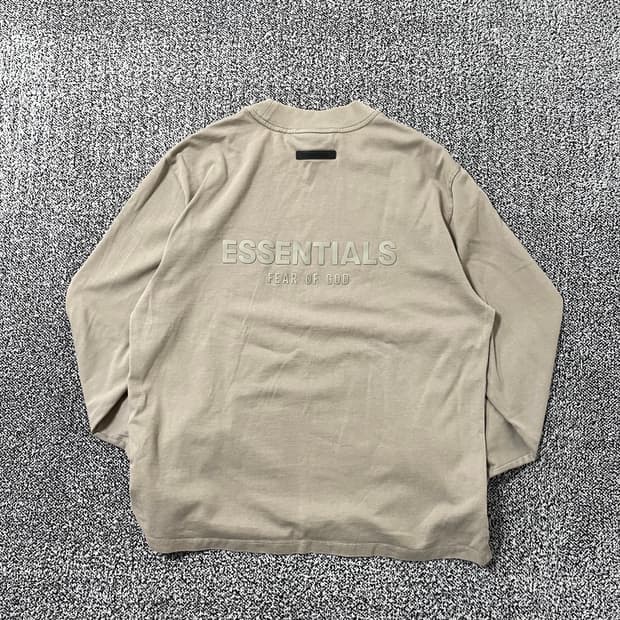 빈티지9. 피어오브갓 에센셜 롱 슬리브 긴팔 티셔츠 맨투맨 오트밀 토프