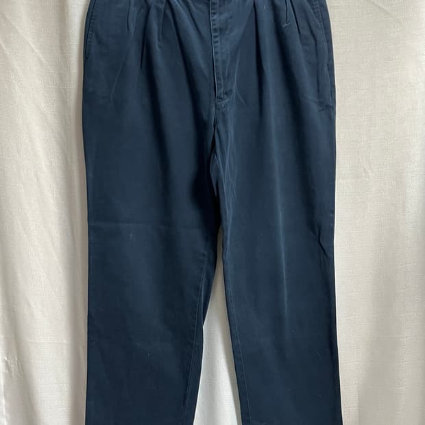 폴로 랄프로렌 투턱 와이드 치노팬츠 38