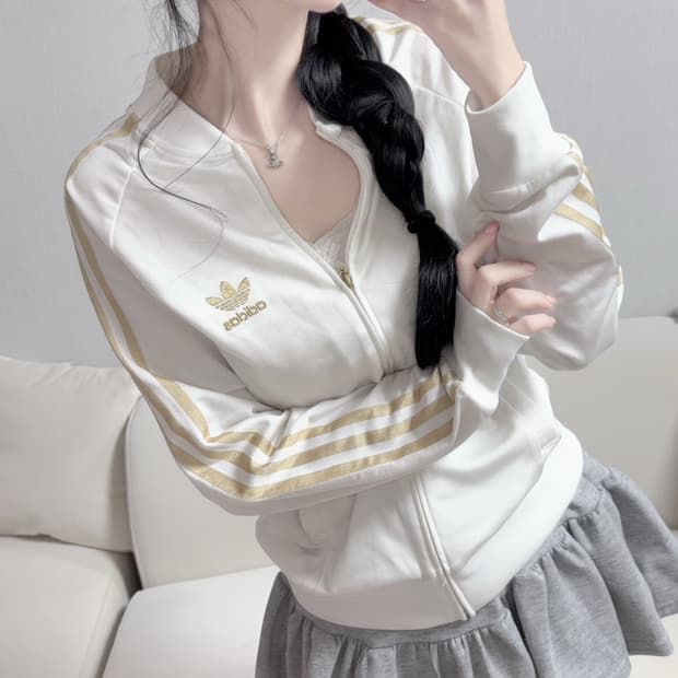 🐰아디다스 흰골 공주 여리 져지 트랙탑🪽🤍