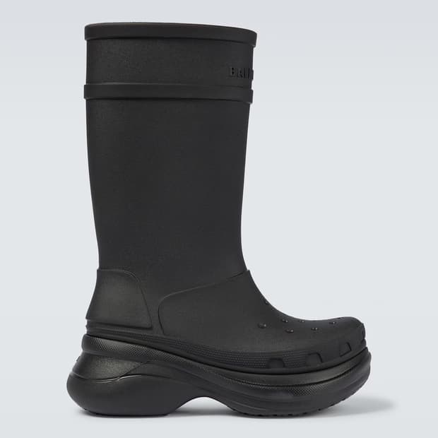 [40] 발렌시아가 크록스 부츠 블랙