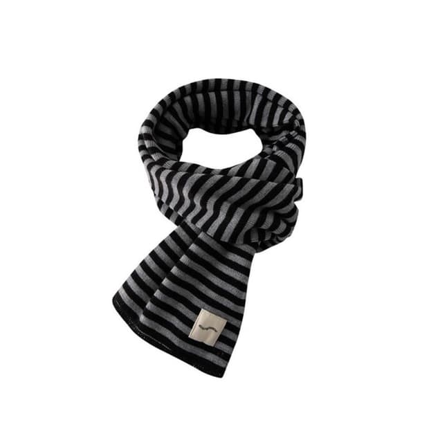 싱킹디퍼 스트라이프 자가드 머플러