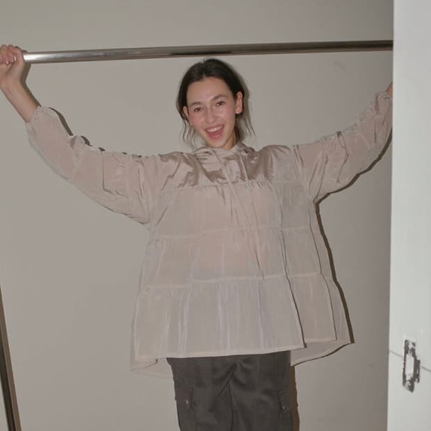 페스토 셔링 아노락 도브