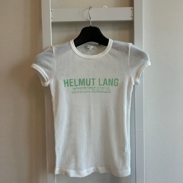 헬무트랭 매쉬로고티셔츠 