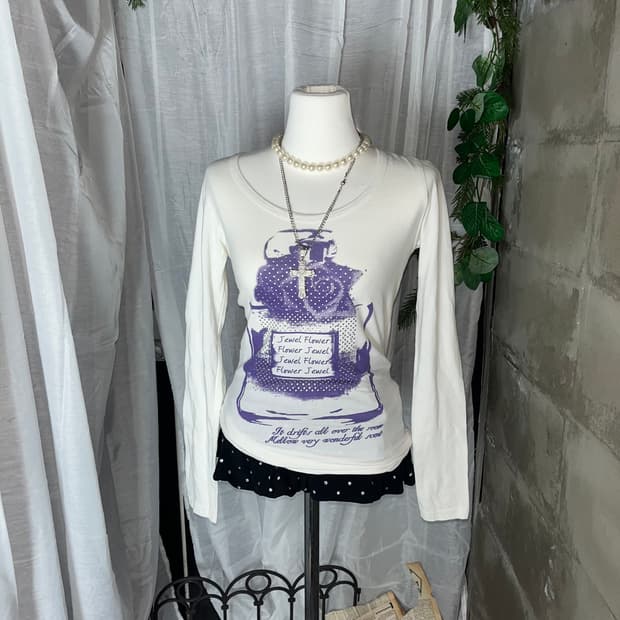 갸루 큐빅 롱슬리브 