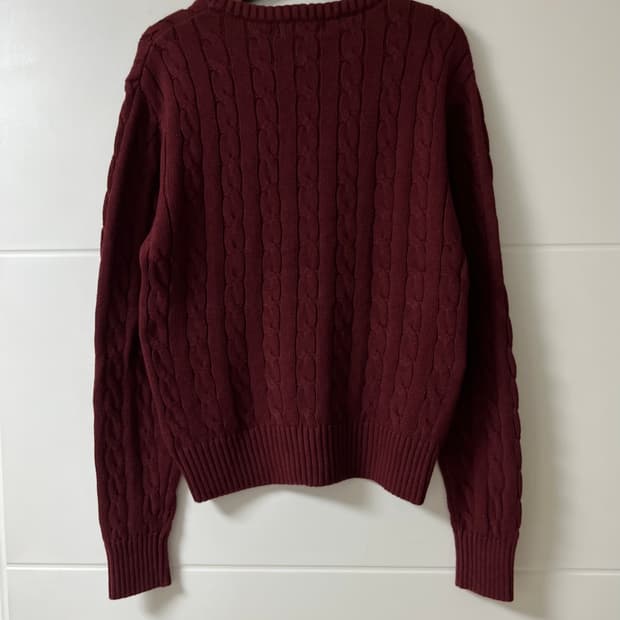 폴로 꽈베기 니트 폴로 케이블 니트