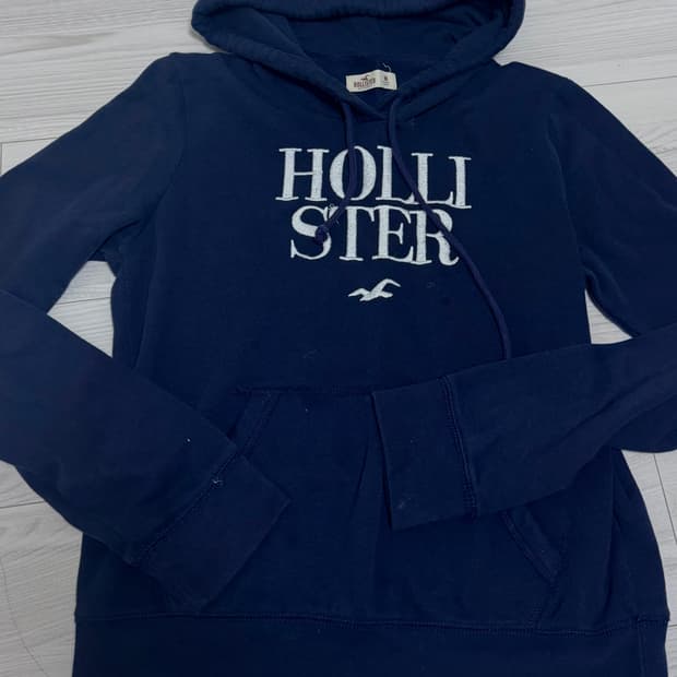 홀리스터 네이비 후드티 M