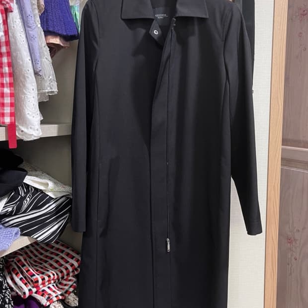 막스마라 maxmara made in italy 블랙 트렌치코트