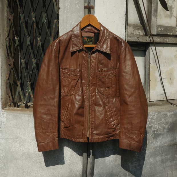 70‘s Reed Sportswear 웨스턴 웨어 레더 자켓