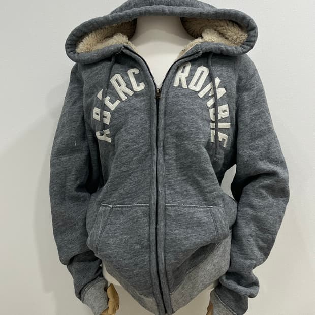 아베크롬비 울프죠 후드집업 그레이