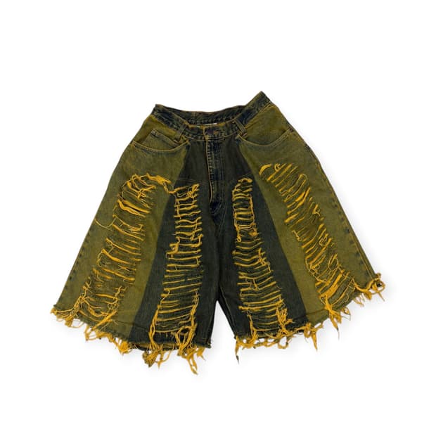 Wrangler 커스텀 디스트레스드 버뮤다 팬츠