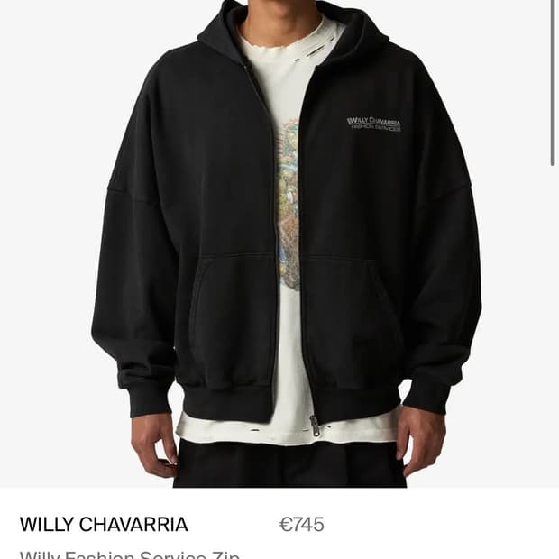 윌리차바리아 패션서비스 후드집업