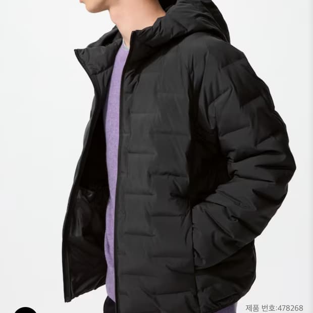 유니클로 퍼프테크 블랙 xl