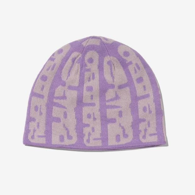 엑스트라오디너리 EXOD 자카드 비니 바이올렛