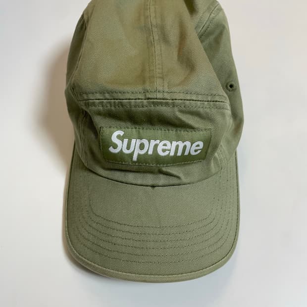 23ss) 슈프림 워시드 치노 트윌 캠프캡 올리브