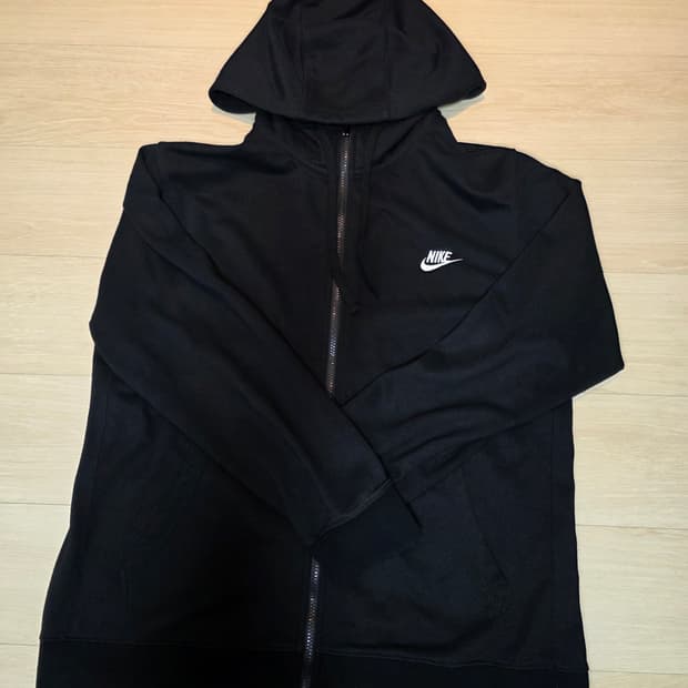 나이키 블랙 후드집업