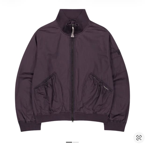 코이세이오 더스티 코튼 봄버 자켓 퍼플