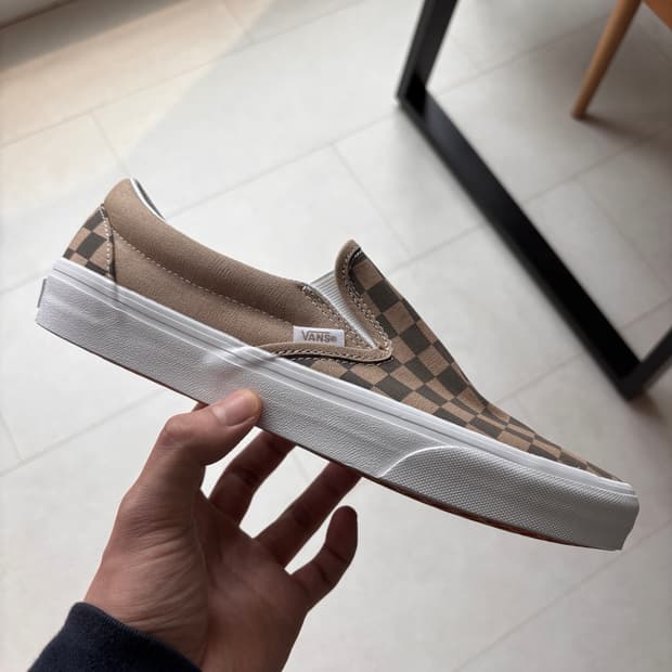 Vans Classic Slip on Check brown