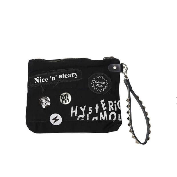 HYSTERIC GLAMOUR STUDS BELT CLUTCH BAG