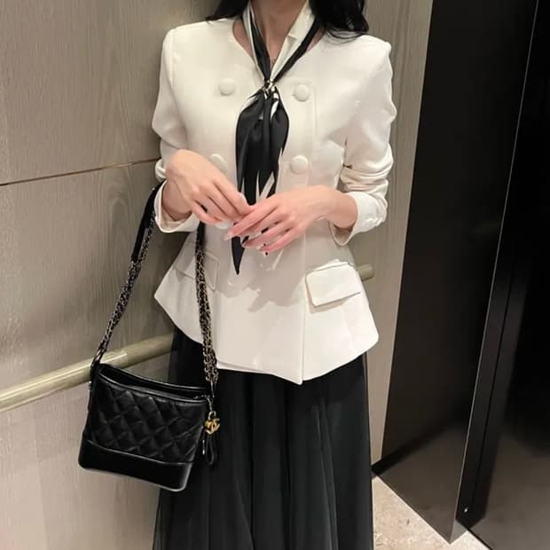 🩵 수입의류 단아 공주옷 더블자켓(어깨패드 내장)