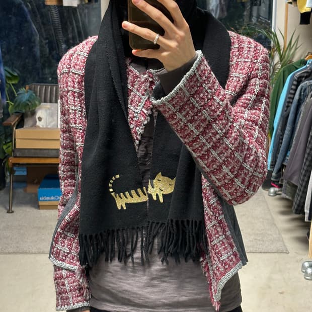 츠모리 치사토 고양이 머플러 